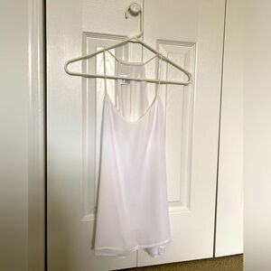 Express Barcelona Keyhole Tank Top - White - Size small